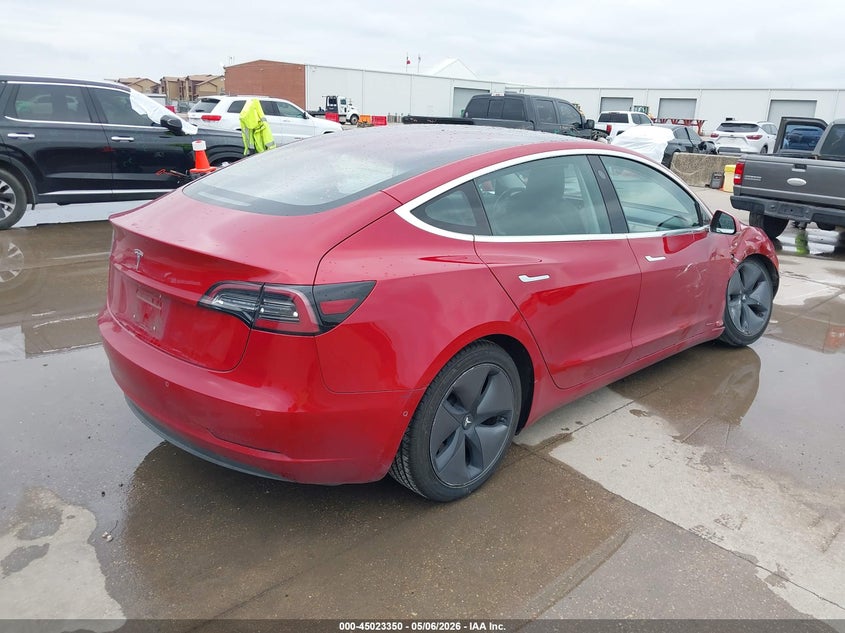 2018 Tesla Model 3 VIN 5YJ3E1EA7JF030718 IAAI salvage auction — RIGHT SIDE, Original (Texas), sold $10,100 on 2026-07-08 (photo 4)