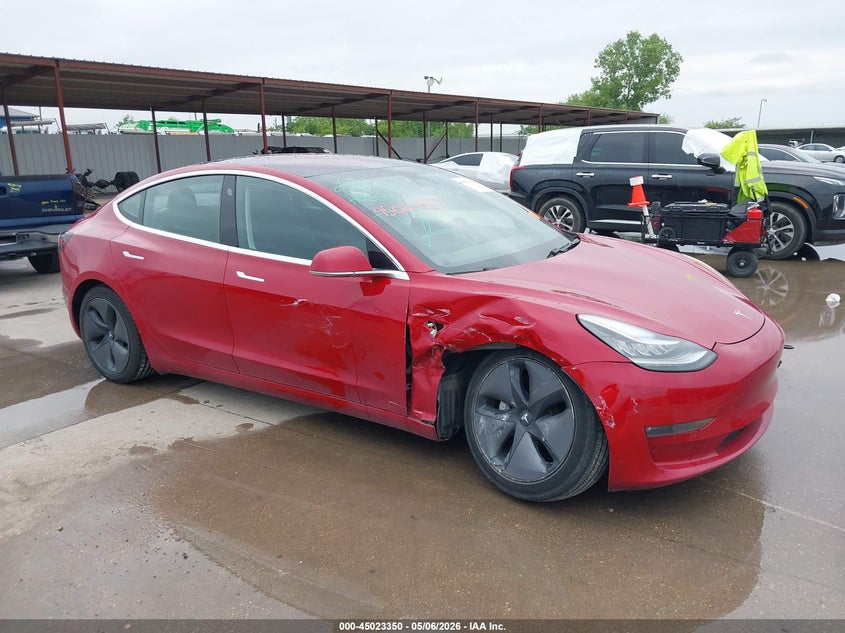 2018 Tesla Model 3 VIN 5YJ3E1EA7JF030718 IAAI salvage auction — RIGHT SIDE, Original (Texas), sold $10,100 on 2026-07-08 (photo 6)