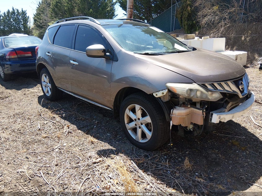 2009 Nissan Murano VIN JN8AZ18W79W151490 IAAI salvage auction — FRAME DAMAGE, Salvage (Idaho), sold $250 on 2026-07-07 (photo 1)