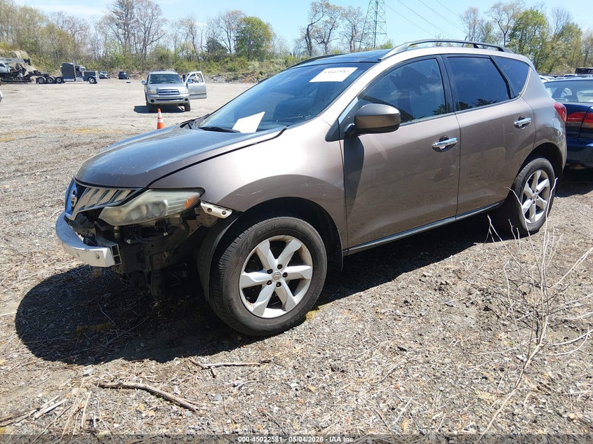 2009 Nissan Murano VIN JN8AZ18W79W151490 IAAI salvage auction — FRAME DAMAGE, Salvage (Idaho), sold $250 on 2026-07-07 (photo 2)