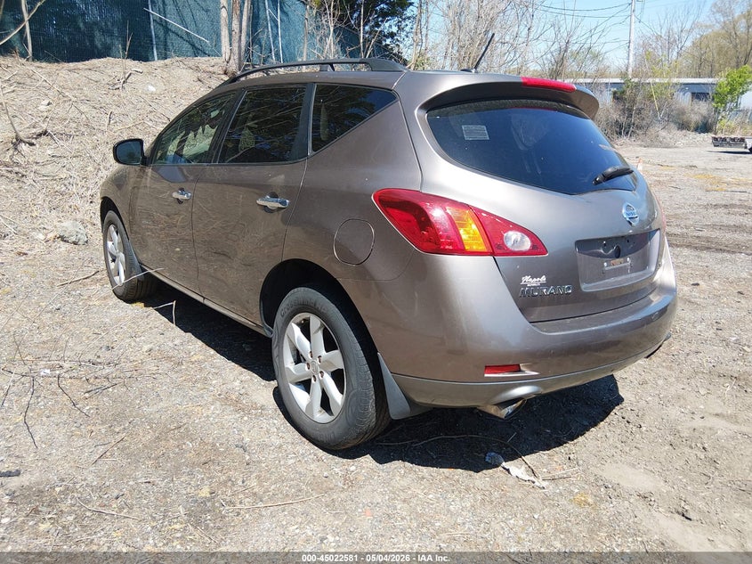 2009 Nissan Murano VIN JN8AZ18W79W151490 IAAI salvage auction — FRAME DAMAGE, Salvage (Idaho), sold $250 on 2026-07-07 (photo 3)