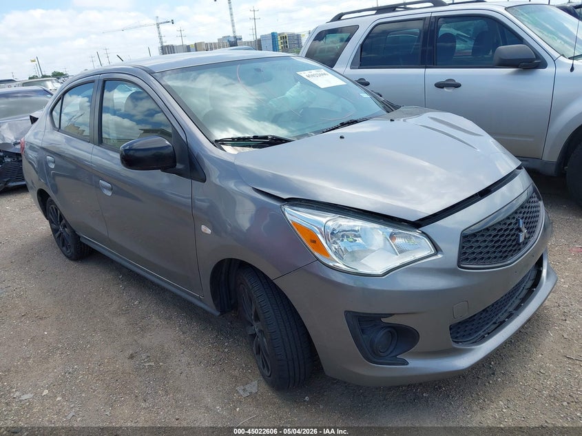 2020 Mitsubishi Mirage VIN ML32F4FJ5LHF11987 IAAI salvage auction — FRONT END, Salvage (Texas), sold $1,250 on 2026-07-12 (photo 1)