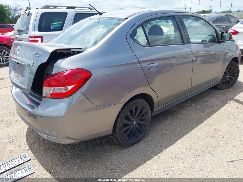 2020 Mitsubishi Mirage VIN ML32F4FJ5LHF11987 IAAI salvage auction — FRONT END, Salvage (Texas), sold $1,250 on 2026-07-12 (photo 4)