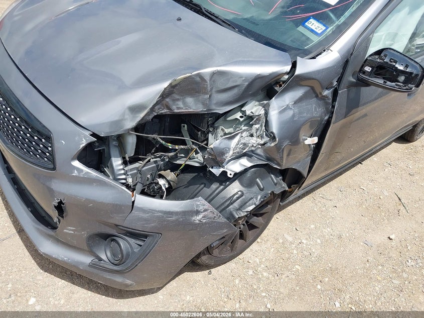 2020 Mitsubishi Mirage VIN ML32F4FJ5LHF11987 IAAI salvage auction — FRONT END, Salvage (Texas), sold $1,250 on 2026-07-12 (photo 6)