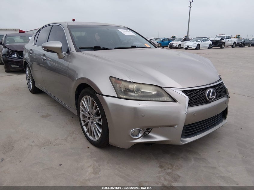 2013 Lexus Gs VIN JTHCE1BL4D5006161 IAAI salvage auction — LEFT FRONT, Original (Texas), sold $2,650 on 2026-07-21 (photo 1)