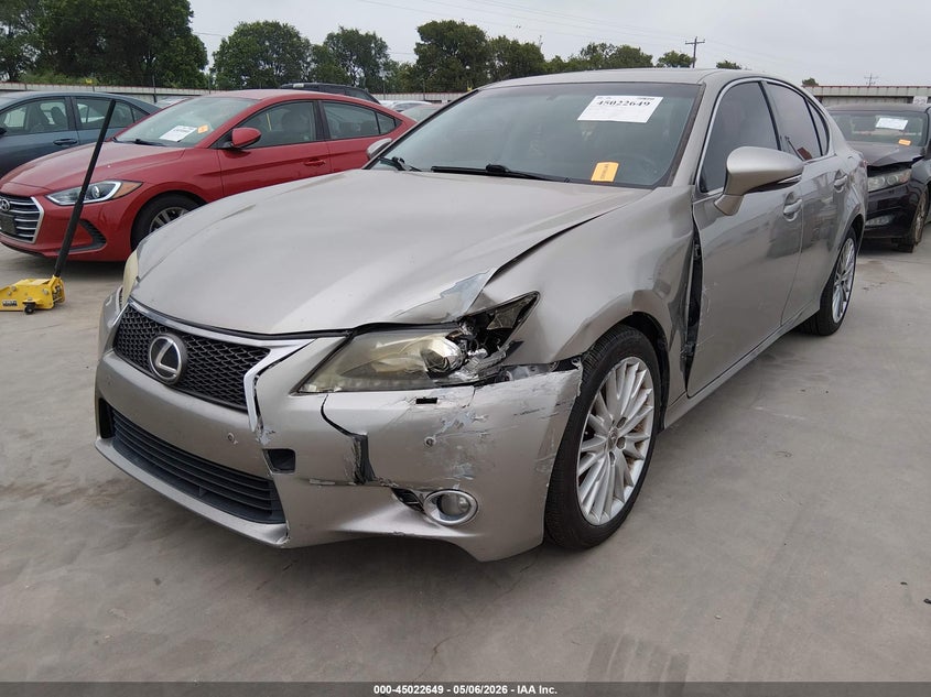 2013 Lexus Gs VIN JTHCE1BL4D5006161 IAAI salvage auction — LEFT FRONT, Original (Texas), sold $2,650 on 2026-07-21 (photo 2)
