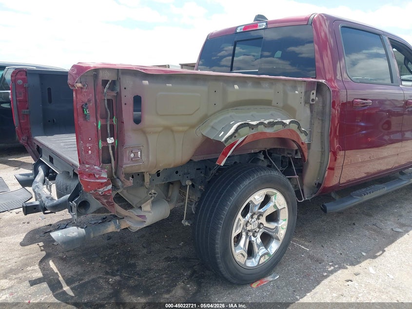 2019 Ram 1500 VIN 1C6RREFT6KN905707 IAAI salvage auction — FRONT & REAR, Original (Texas), sold $4,050 on 2026-07-11 (photo 6)