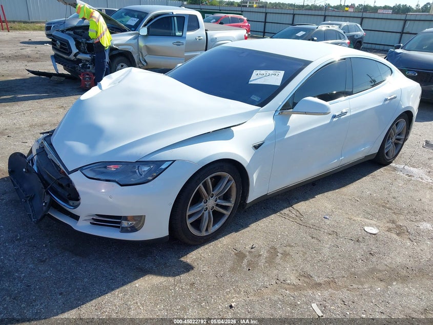 2014 Tesla Model s VIN 5YJSA1H14EFP65276 IAAI salvage auction — FRONT END, Salvage (Texas), sold $1,875 on 2026-07-20 (photo 2)