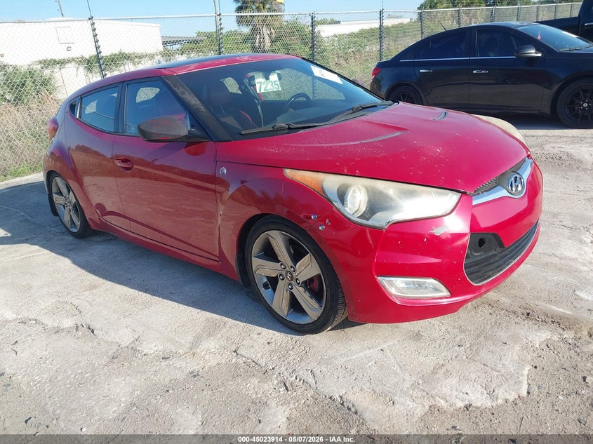 2013 Hyundai Veloster VIN KMHTC6AD0DU126197 IAAI salvage auction — NORMAL WEAR, Clear (Montana), sold $225 on 2026-07-08 (photo 1)