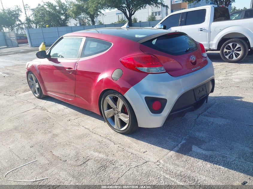 2013 Hyundai Veloster VIN KMHTC6AD0DU126197 IAAI salvage auction — NORMAL WEAR, Clear (Montana), sold $225 on 2026-07-08 (photo 3)