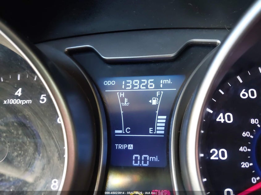 2013 Hyundai Veloster VIN KMHTC6AD0DU126197 IAAI salvage auction — NORMAL WEAR, Clear (Montana), sold $225 on 2026-07-08 (photo 7)