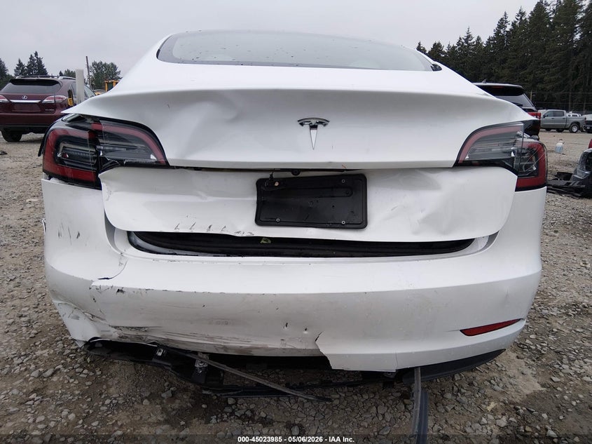 2023 Tesla Model 3 VIN 5YJ3E1EA2PF466644 IAAI salvage auction — REAR END, Bill Of Sale (Washington), sold $9,800 on 2026-07-12 (photo 6)