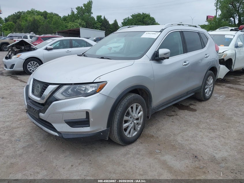 2017 Nissan Rogue VIN KNMAT2MV3HP613259 IAAI salvage auction — HAIL, Clear (Oklahoma), sold $2,175 on 2026-07-22 (photo 2)