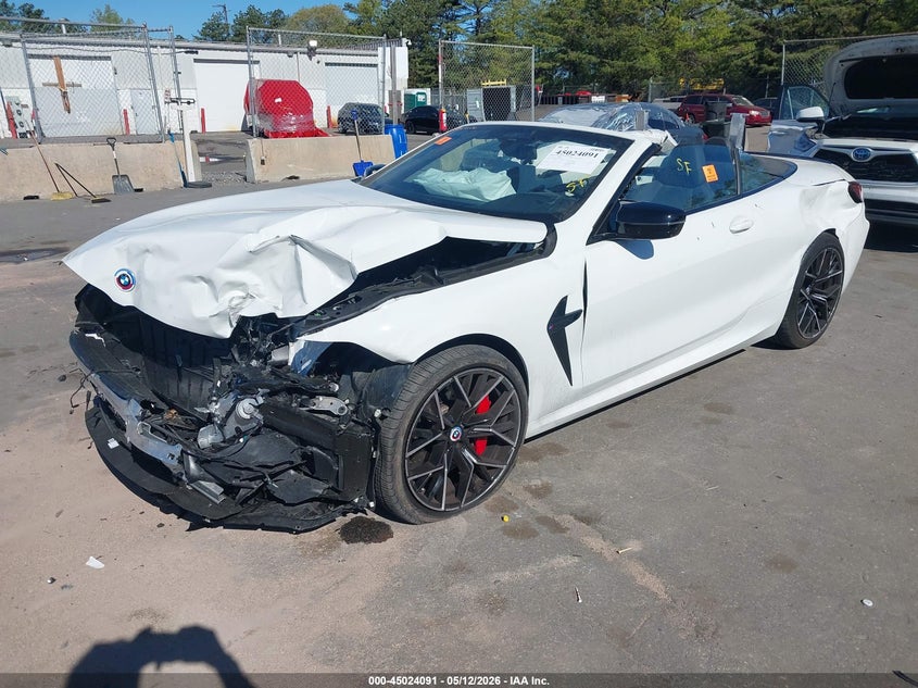 2023 BMW M8 VIN WBSDZ0C00PCL65637 IAAI salvage auction — BIO HAZARD, Salvage Title, sold $22,450 on 2026-08-18 (photo 2)