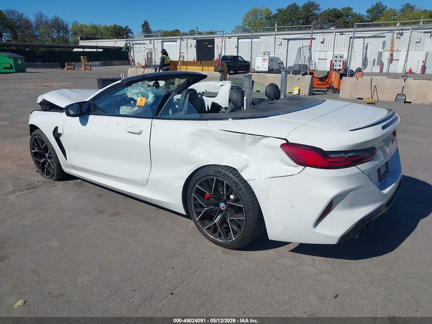 2023 BMW M8 VIN WBSDZ0C00PCL65637 IAAI salvage auction — BIO HAZARD, Salvage Title, sold $22,450 on 2026-08-18 (photo 3)