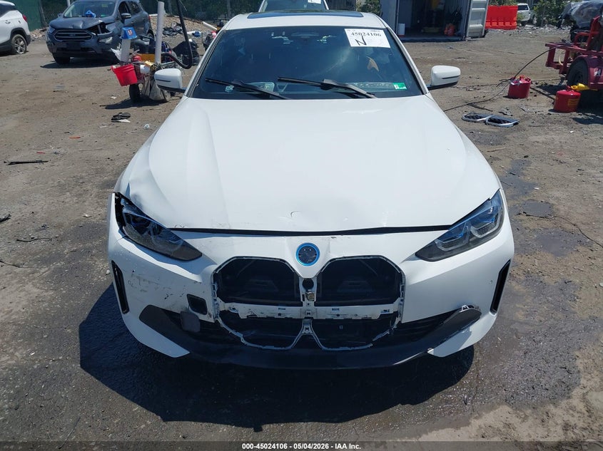2022 BMW I4 VIN WBY73AW06NFN11590 IAAI salvage auction — FRONT END, Salvage (Virginia), sold $11,100 on 2026-07-10 (photo 6)