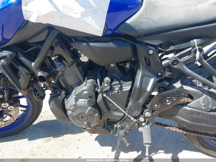 2024 Yamaha Mt VIN JYARM32E5RA009737 IAAI salvage auction — UNKNOWN, Salvage (Illinois), sold $4,050 on 2026-07-14 (photo 9)