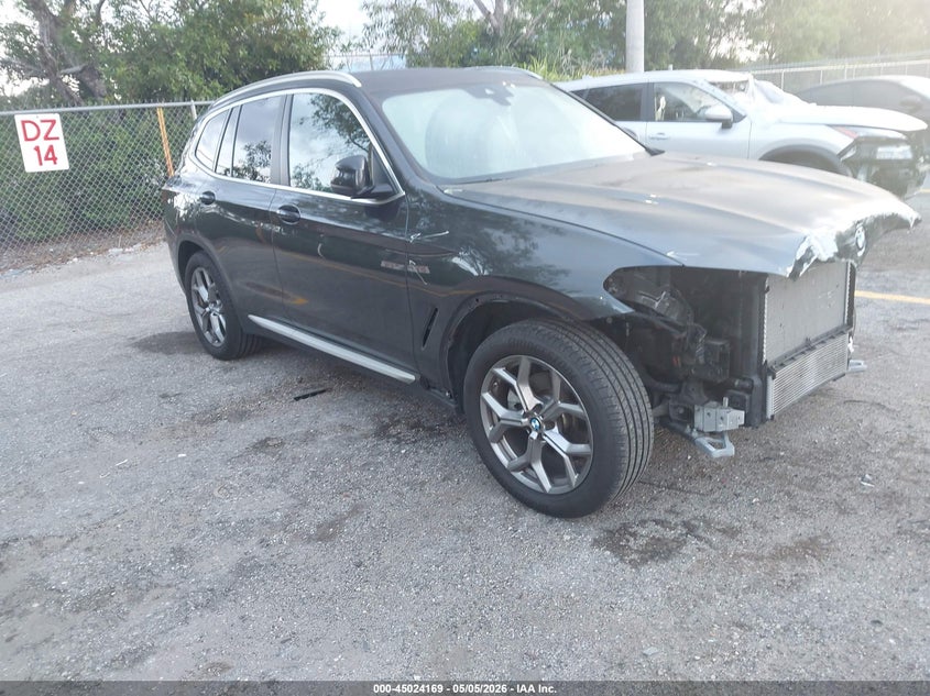 2024 BMW X3 VIN 5UX43DP05R9V76891 IAAI salvage auction — FRONT END, Rebuildable (Florida), sold $10,075 on 2026-07-29 (photo 1)