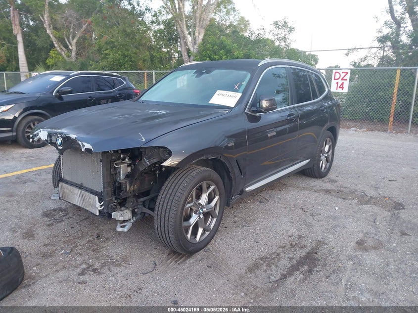2024 BMW X3 VIN 5UX43DP05R9V76891 IAAI salvage auction — FRONT END, Rebuildable (Florida), sold $10,075 on 2026-07-29 (photo 2)