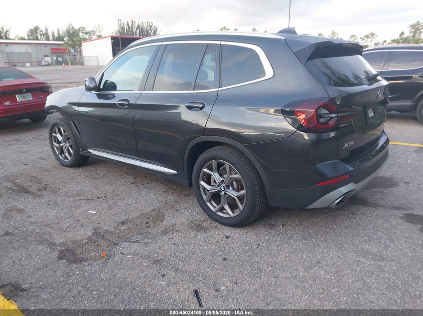 2024 BMW X3 VIN 5UX43DP05R9V76891 IAAI salvage auction — FRONT END, Rebuildable (Florida), sold $10,075 on 2026-07-29 (photo 3)