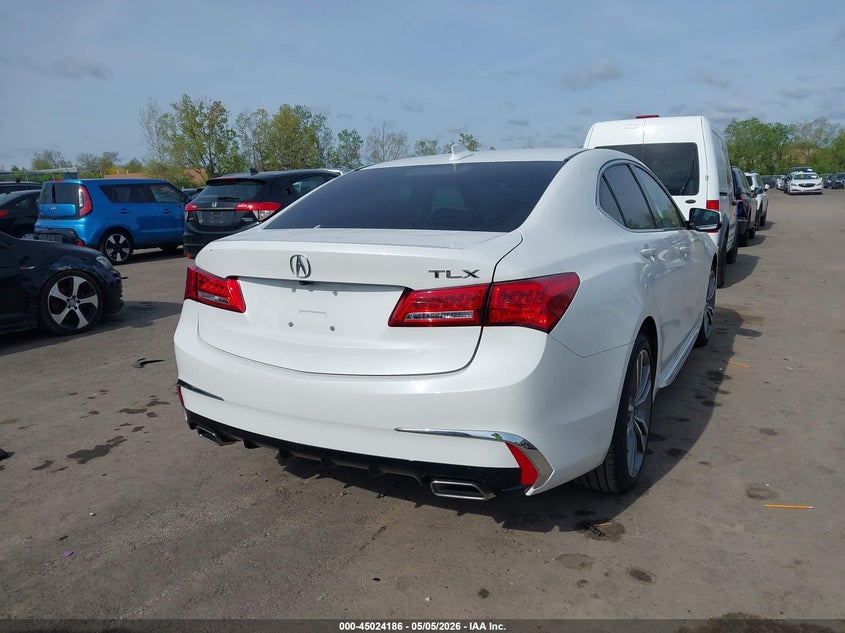 2020 Acura Tlx VIN 19UUB2F49LA001102 IAAI salvage auction — HAIL, Salvage (Ohio), sold $8,850 on 2026-07-21 (photo 4)