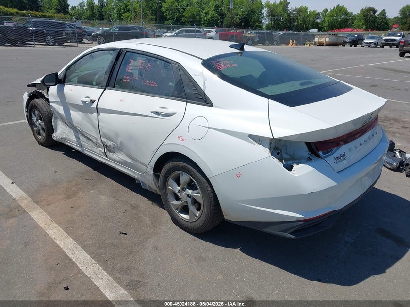 2021 Hyundai Elantra VIN 5NPLL4AG8MH047096 IAAI salvage auction — LEFT SIDE, Salvage (North Carolina), sold $3,975 on 2026-07-23 (photo 3)