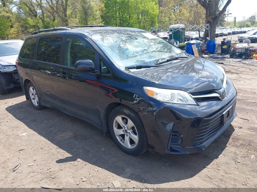 2020 Toyota Sienna VIN 5TDKZ3DCXLS029060 IAAI salvage auction — LEFT SIDE, Mv-907A (New York), sold $2,850 on 2026-07-14 (photo 1)