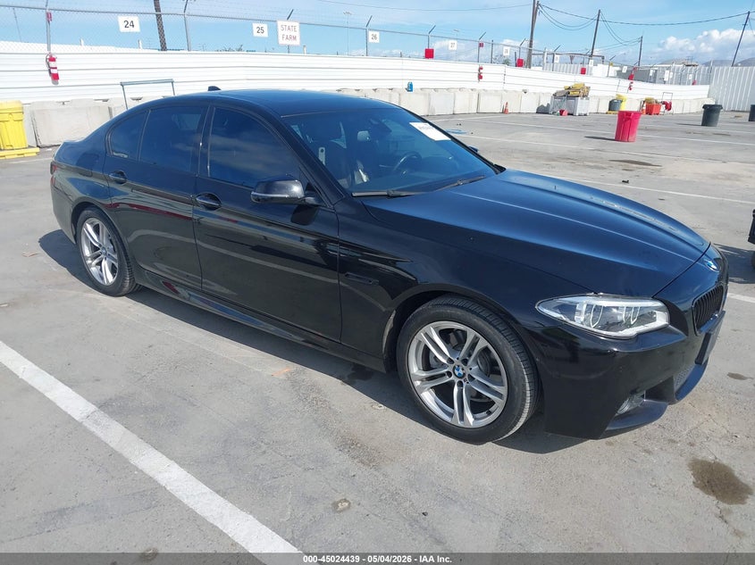 2016 BMW 5er VIN WBA5A5C52GG353958 IAAI salvage auction — LEFT SIDE, Salvage (California), sold $4,950 on 2026-08-02 (photo 1)