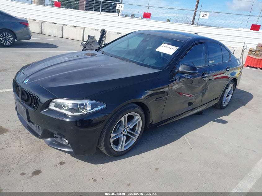 2016 BMW 5er VIN WBA5A5C52GG353958 IAAI salvage auction — LEFT SIDE, Salvage (California), sold $4,950 on 2026-08-02 (photo 2)