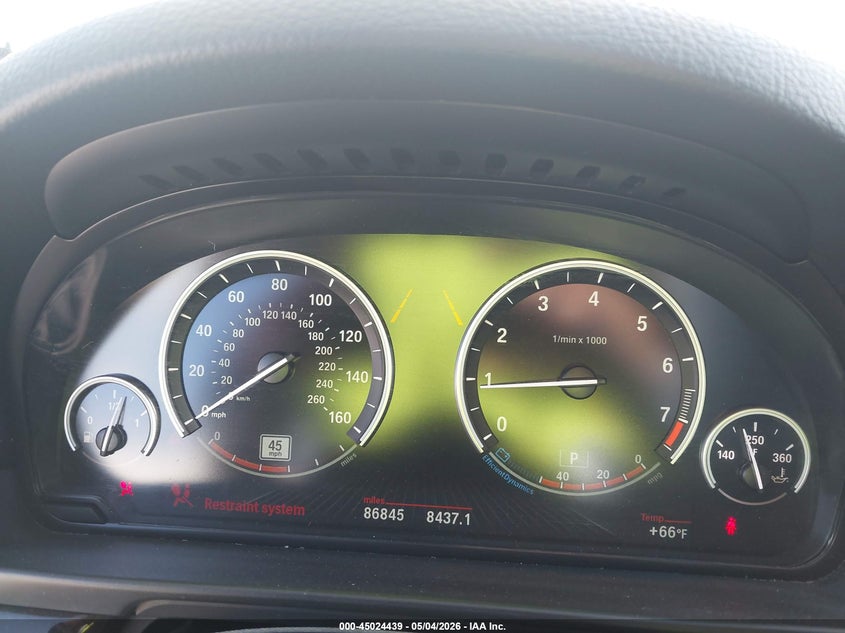 2016 BMW 5er VIN WBA5A5C52GG353958 IAAI salvage auction — LEFT SIDE, Salvage (California), sold $4,950 on 2026-08-02 (photo 7)