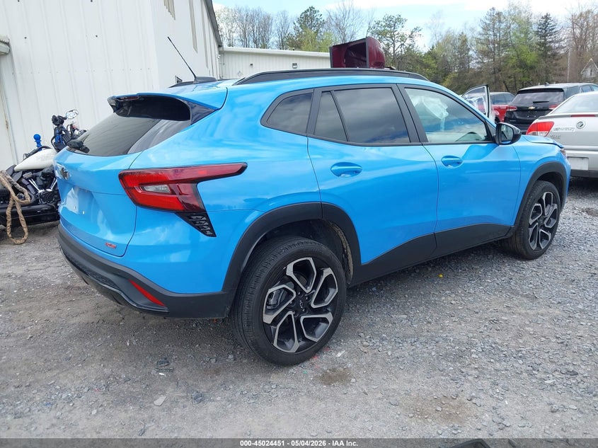 2024 Chevrolet Trax VIN KL77LJE29RC145102 IAAI salvage auction — LEFT SIDE, Mv-907A (New York), sold $5,350 on 2026-07-21 (photo 4)