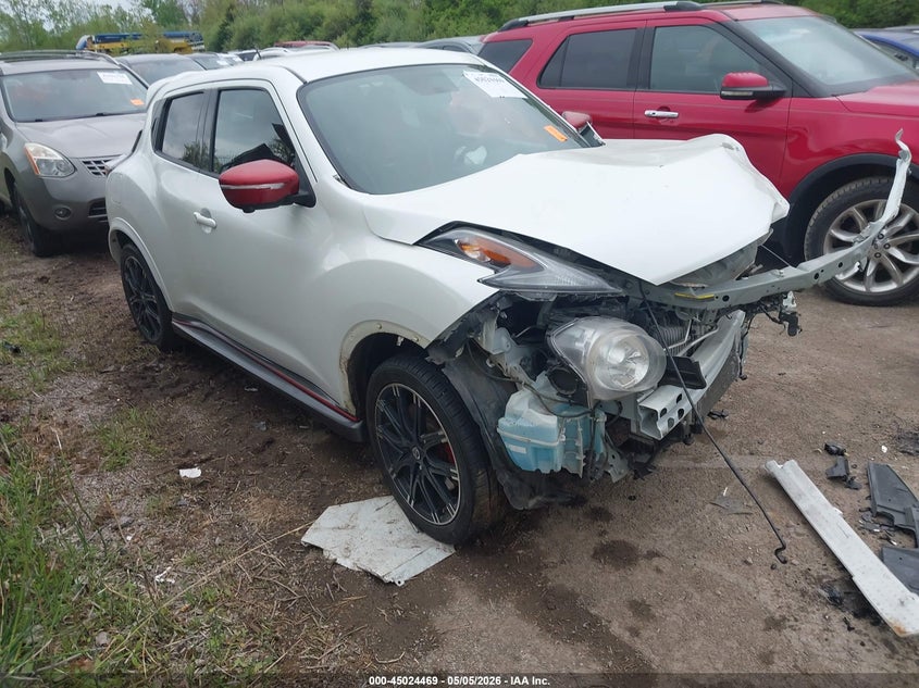 2016 Nissan Juke VIN JN8DF5MV7GT350161 IAAI salvage auction — FRONT END, Salvage (Ohio), sold $125 on 2026-07-28 (photo 1)