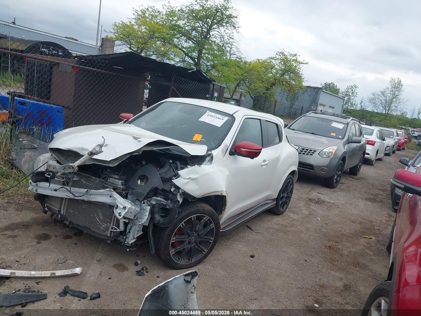 2016 Nissan Juke VIN JN8DF5MV7GT350161 IAAI salvage auction — FRONT END, Salvage (Ohio), sold $125 on 2026-07-28 (photo 2)