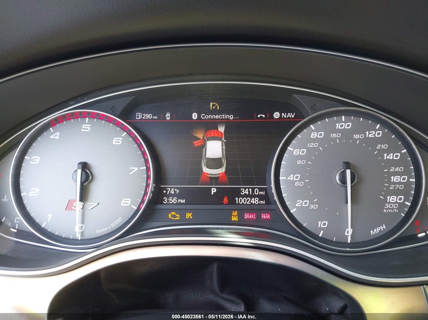 2013 Audi S7 VIN WAU32AFC9DN037715 IAAI salvage auction — RIGHT FRONT, Bill Of Sale (Washington), sold $2,600 on 2026-07-30 (photo 7)