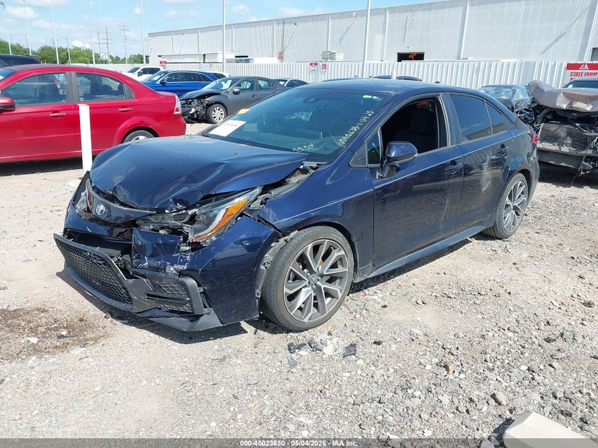 2020 Toyota Corolla VIN 5YFS4RCE4LP055554 IAAI salvage auction — FRONT END, Original (Texas), sold $3,150 on 2026-07-30 (photo 2)