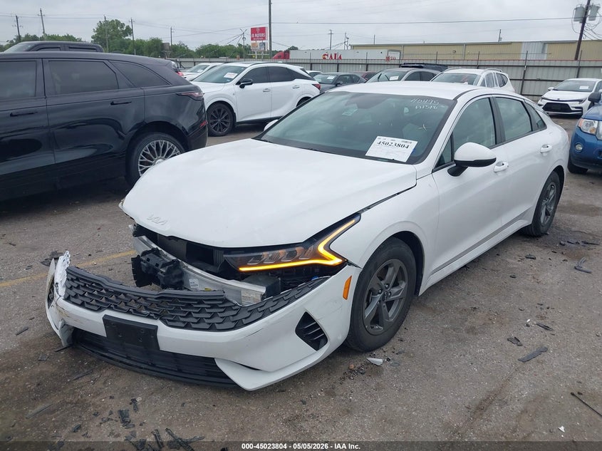 2023 Kia K5 VIN 5XXG14J23PG221510 IAAI salvage auction — FRONT END, Salvage (Texas), sold $4,125 on 2026-07-29 (photo 2)