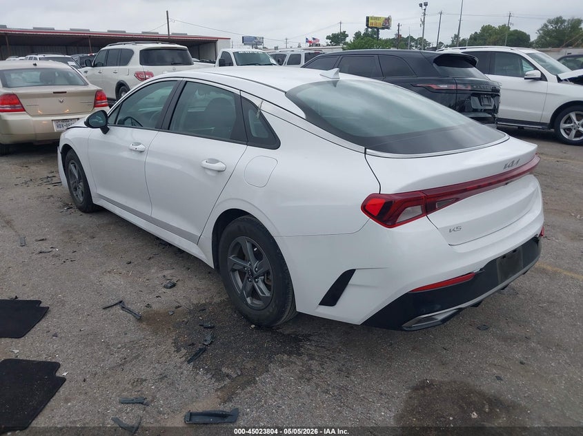 2023 Kia K5 VIN 5XXG14J23PG221510 IAAI salvage auction — FRONT END, Salvage (Texas), sold $4,125 on 2026-07-29 (photo 3)
