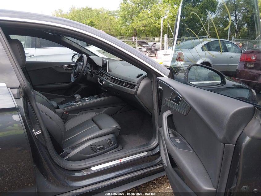 2018 Audi A5 VIN WAUENCF51JA054668 IAAI salvage auction — LEFT SIDE, Salvage Title, sold $7,100 on 2026-07-22 (photo 5)