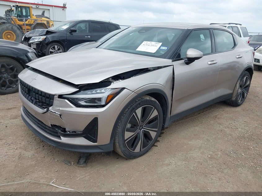 2023 Polestar 2 VIN YSMEG3KA5PL116509 IAAI salvage auction — FRONT END, Original (Texas), sold $8,350 on 2026-07-09 (photo 2)