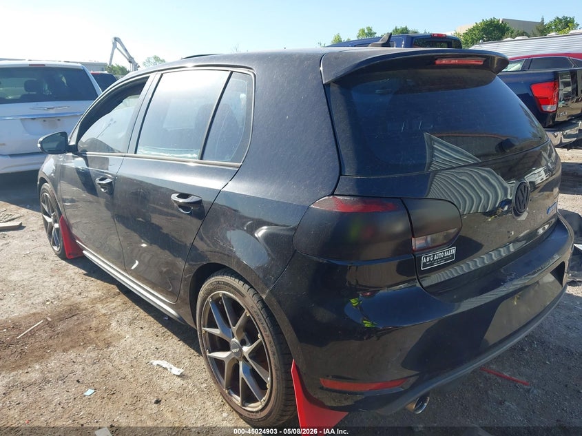 2011 Volkswagen Gti VIN WVWHD7AJ9BW321817 IAAI salvage auction — NORMAL WEAR, Clear (Oklahoma), sold $1,700 on 2026-07-29 (photo 3)