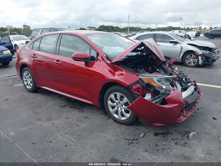 2022 Toyota Corolla VIN JTDEPMAE9NJ201769 IAAI salvage auction — LEFT FRONT, Certificate Of Destruction (Florida), sold $2,625 on 2026-07-09 (photo 1)