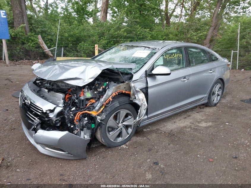 2017 Hyundai Sonata VIN KMHE54L27HA045109 IAAI salvage auction — FRONT END, Clear (Indiana), sold $475 on 2026-07-22 (photo 2)