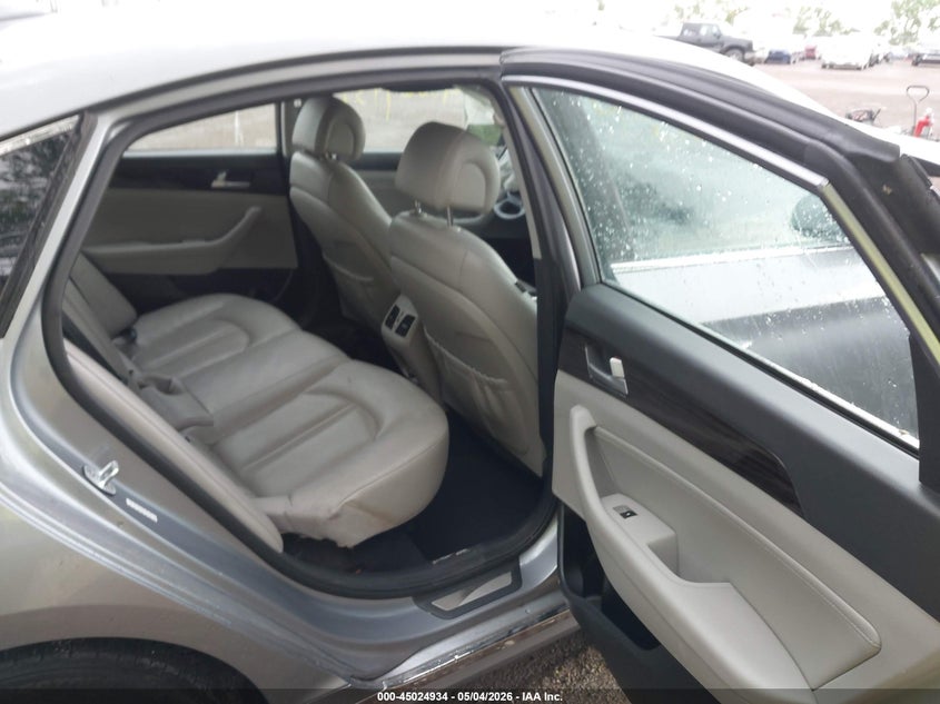 2017 Hyundai Sonata VIN KMHE54L27HA045109 IAAI salvage auction — FRONT END, Clear (Indiana), sold $475 on 2026-07-22 (photo 8)