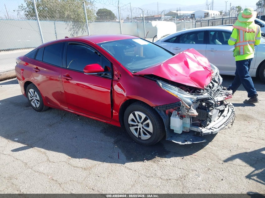 2018 Toyota Prius VIN JTDKBRFU0J3598236 IAAI salvage auction — FRONT END, Salvage (California), sold $25 on 2026-07-22 (photo 1)