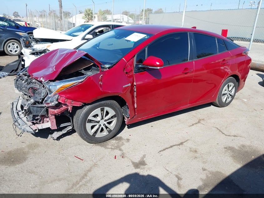 2018 Toyota Prius VIN JTDKBRFU0J3598236 IAAI salvage auction — FRONT END, Salvage (California), sold $25 on 2026-07-22 (photo 2)