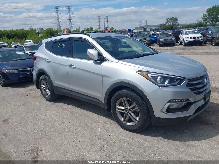 2017 Hyundai Santa fe VIN 5XYZUDLB7HG425740 IAAI salvage auction — REAR END, Salvage (Illinois), sold $3,200 on 2026-07-13 (photo 1)