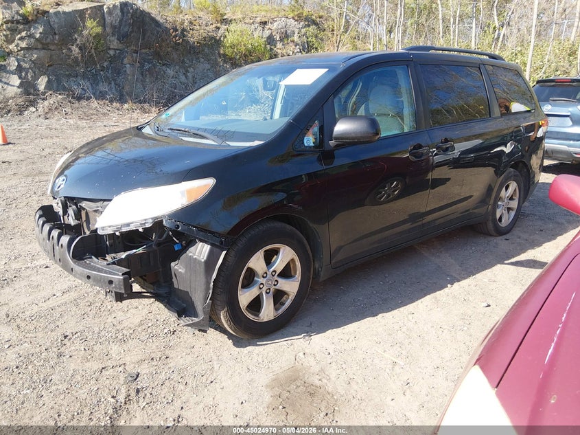 2012 Toyota Sienna VIN 5TDKK3DC4CS253591 IAAI salvage auction — FRONT END, Salvage (Rhode Island), sold $2,225 on 2026-07-07 (photo 2)