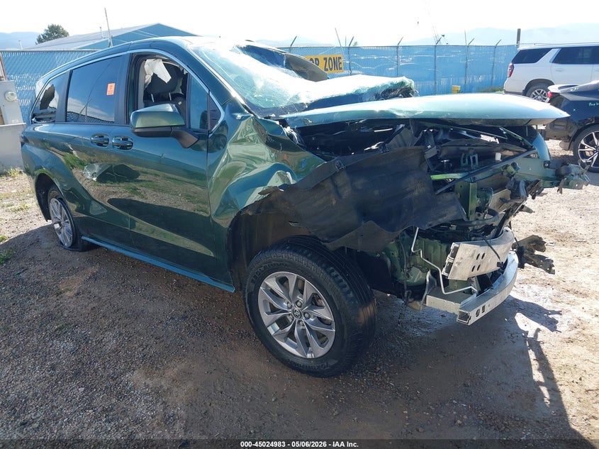2023 Toyota Sienna VIN 5TDKSKFC4PS087201 IAAI salvage auction — ROLLOVER, Salvage (Montana), sold $2,075 on 2026-07-15 (photo 1)