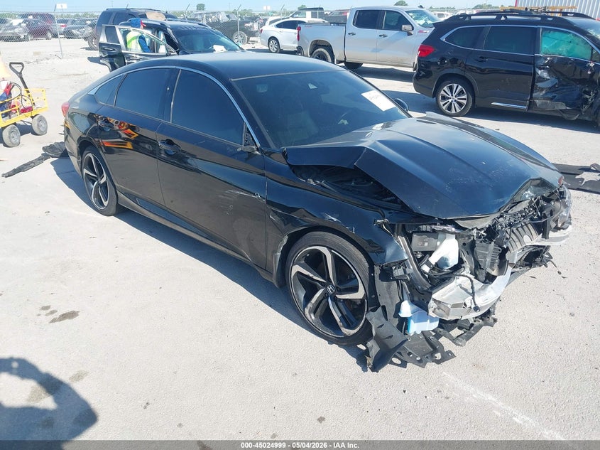 2021 Honda Accord VIN 1HGCV1F36MA122837 IAAI salvage auction — FRONT END, Salvage Title, sold $3,000 on 2026-08-08 (photo 1)