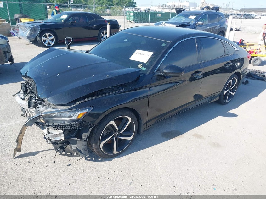 2021 Honda Accord VIN 1HGCV1F36MA122837 IAAI salvage auction — FRONT END, Salvage Title, sold $3,000 on 2026-08-08 (photo 2)